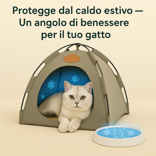 FrescoMiao™ – Tenda Rinfrescante per Gatti ❄️